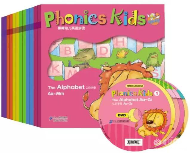 Phonics kids棒棒英语自然拼读1-6级全套12册