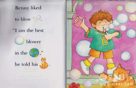 benny liked to blow bubbles.