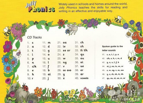 儿童启蒙自然拼读教材jolly Phonics 音频 绘本 练习册全套下载 爱贝亲子网