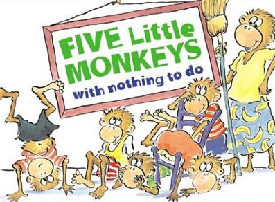 ӢĻ汾ֻСFive little monkeysϵ ȫ7 PDF+MP3 MP