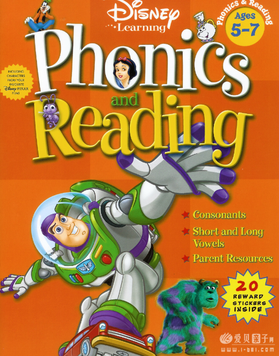 迪斯尼拼读Disney learning：Phonics and reading - 爱贝亲子网