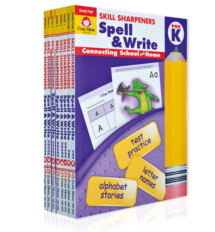 Evan-Moor Skill Sharpeners Spell & Writeϵ��8���Ź�˵��