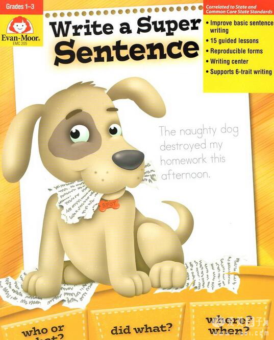 原版电子书 Write a Super Sentence, Grades 1-3 - Teacher Resource Book